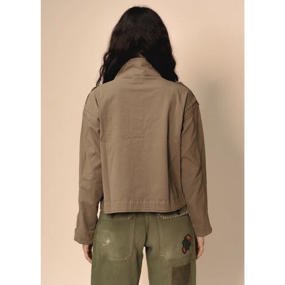 $220 New Edwin Lennox Cargo Jacket - Surplus Green - XS - Picture 4 of 9